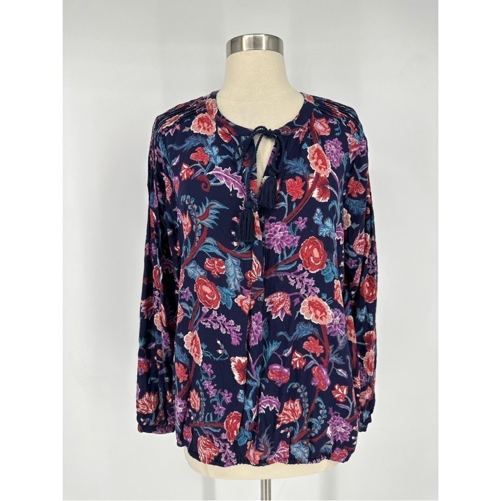 Lucky Brand Floral Print Long Sleeve Blouse